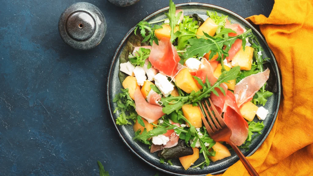 Salada de melão - salada refrescante - salada com fruta