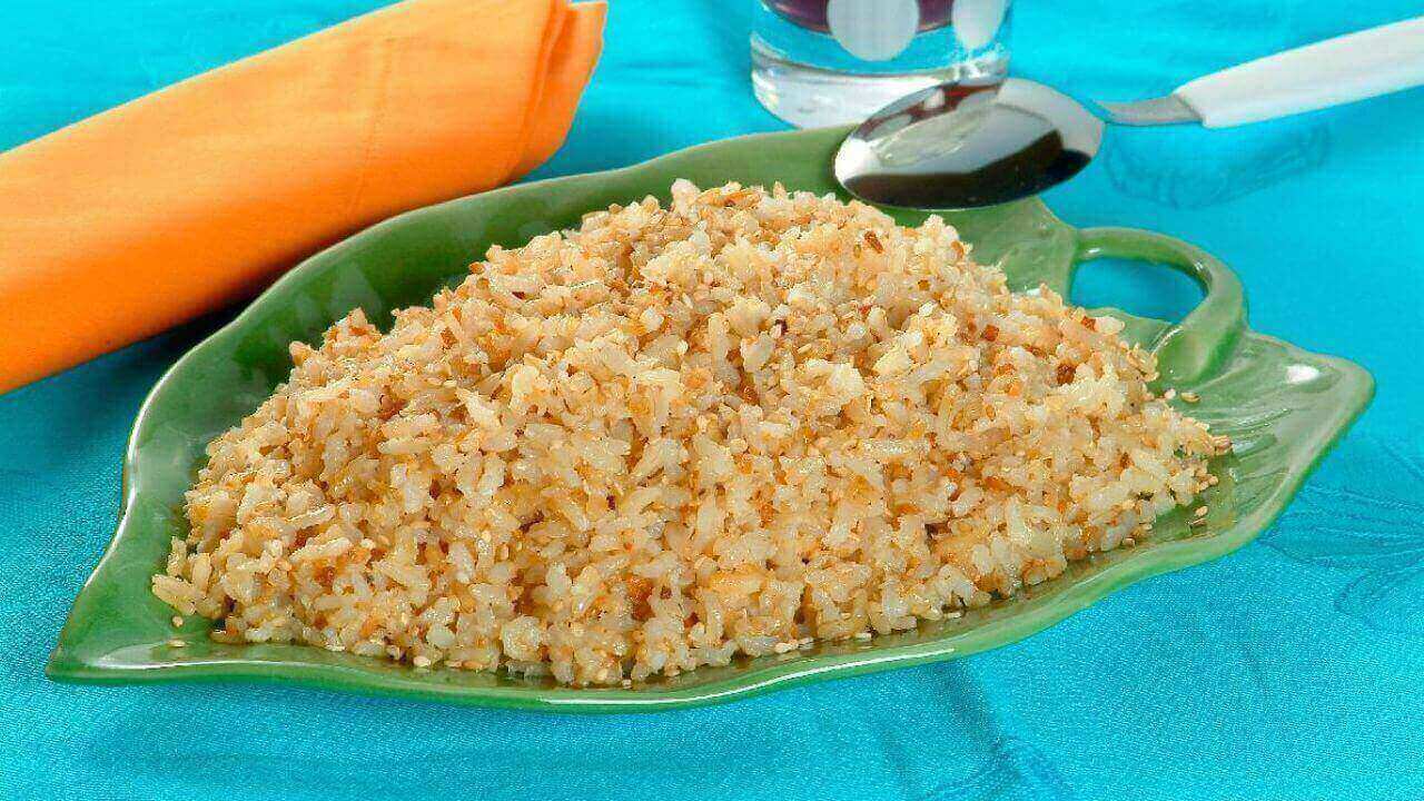 Aprenda como fazer arroz integral com gergelim