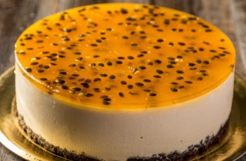 Cheesecake de maracujá simples para a sobremesa