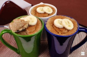 Bolo de caneca de banana - 6 receitas fáceis e rápidas para o café da manhã