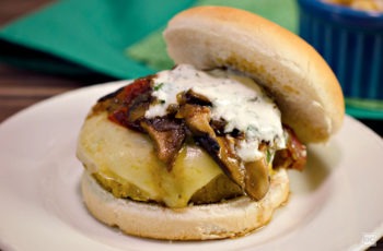 hambúrguer vegetariano de grão-de-bico