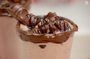 Milk-shake de Kinder Bueno com Nutella