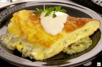 omelete de gorgonzola