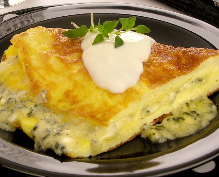 omelete de gorgonzola