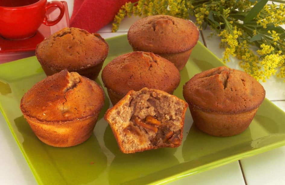 Muffin de manga, abacaxi e maple