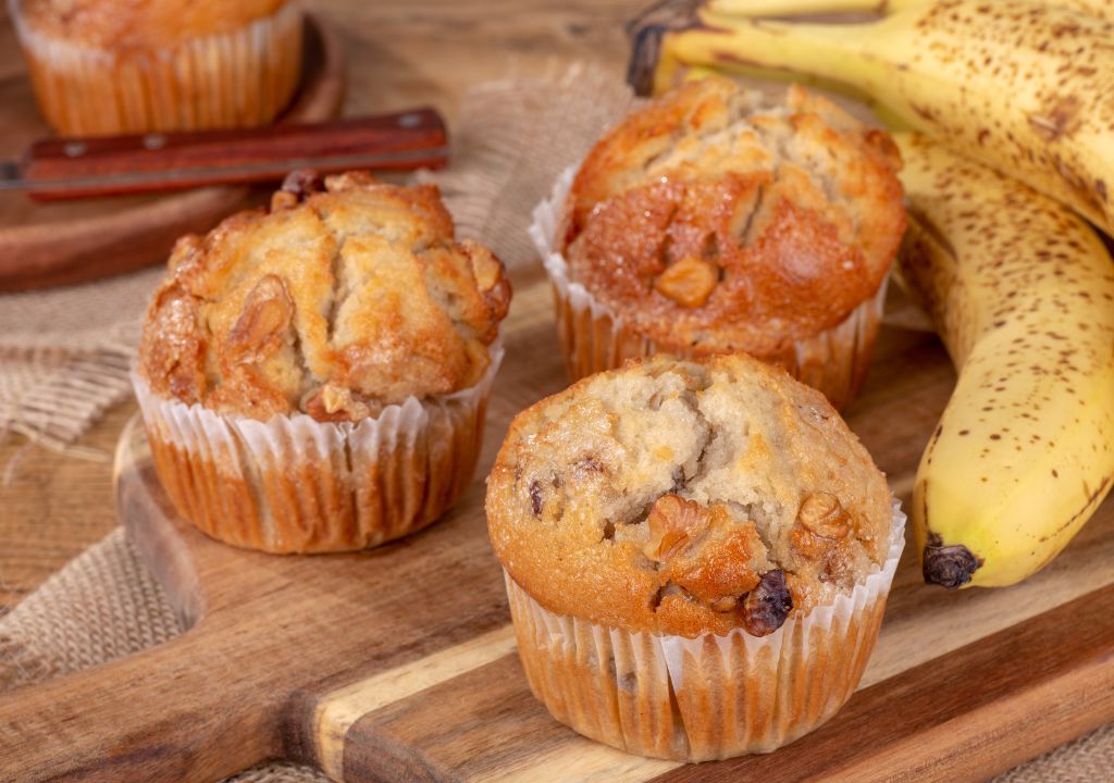 Você já provou muffin de banana? Experimente em um piquenique