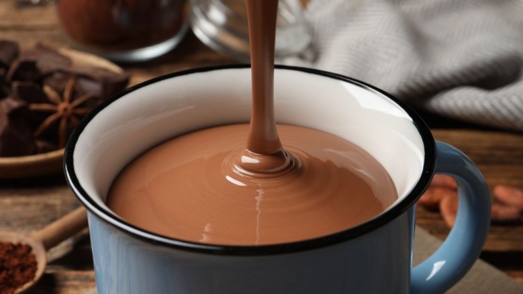 Chocolate quente bem cremoso