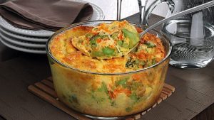Suflê de cenoura e brócolis prático para o acompanhamento ou prato principal
