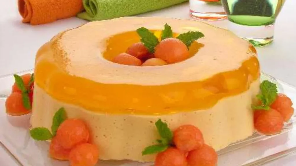 Mousse de mamão com gelatina